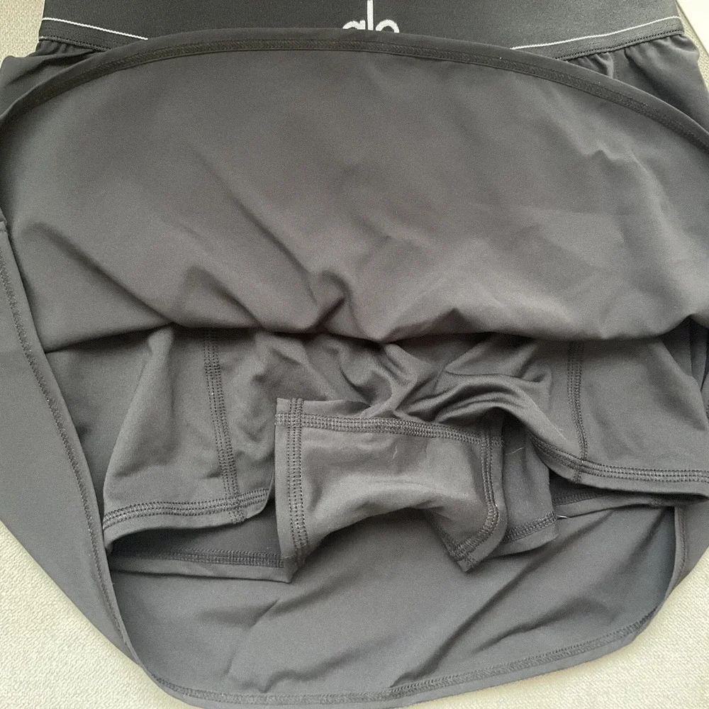 Alo Yoga Match Point Tennis Skirt Black XS